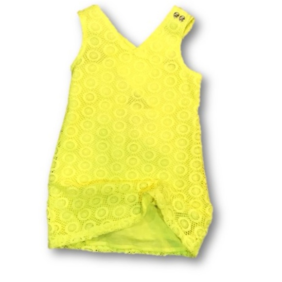 Yellow Eyelet Lace Sun Dress Genuine Kids - Picture 4 of 8